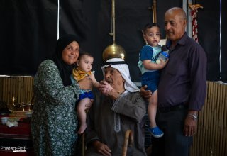 משפחת סוואעד באוהל אל עין בכאמנה